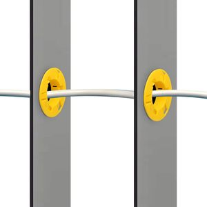 Douille à goujon universelle HQ Knockout, goujons métalliques, œillet en plastique jaune, utilisé pour protéger les câbles contre les dommages, raccords pour conduits et câbles - Product Image 6