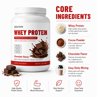 Fórmula de Proteína en Polvo de Grado Premium para Entrenamiento de Fuerza y Soporte Muscular, de Marca Privada, Alta Solubilidad y Multi-Fuente