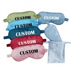 Antifaz para Dormir de Imitación de Seda Personalizado al por Mayor con Diseño Moderno y Estampado Creativo para Regalos Empresariales y Promocionales - Product Image 1