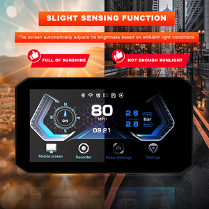 5.5 inch không dây Carplay Android auto1080p Camera Navigation xách tay BT WIFI xe máy màn hình điều hướng - Product Image 2