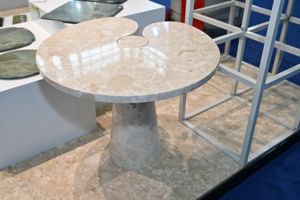 Mesa de Centro Moderna para Sala de Estar, Mármol Kunis Breccia, Diseño Europeo Minimalista, Mesa de Centro de Mármol Beige - Product Image 5