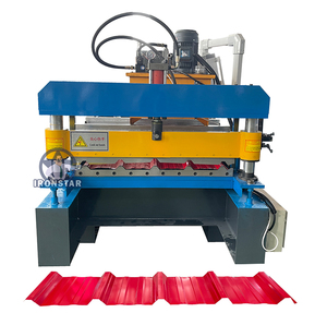 Hochwertiges verzinktes Eisen metall It4 Trapez kasten profil Dachbahn walzen form maschine - Product Image 1