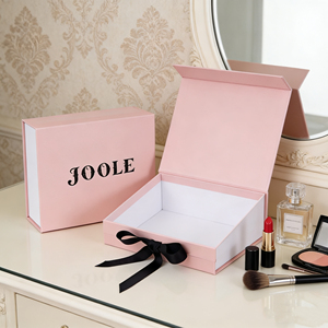 Elegante Caja de Perfume Rosa con Cierre Magnético |   Cinta de Raso para Envolver Regalos, Caja con Impresión UV para Perfumes, Bodas y Día de la Madre - Product Image 5