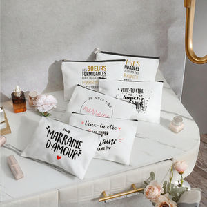 Trousse de Maquillage Personnalisée avec Fermeture à Glissière pour Toilette de Voyage, Motif <span class=keywords><strong>Super</strong></span> Maîtresse <span class=keywords><strong>France</strong></span>, 1 Pièce - Product Image 2