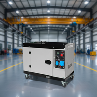 Générateur diesel super silencieux de haute qualité 50Hz 220V 24V DC Démarrage électrique 5kW-15kW Unités d'alimentation industrielles mobiles ATS