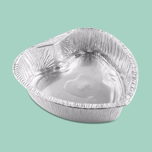 กล่องเค้กรูปหัวใจแบบ RE3G ถาดอบเค้กอลูมิเนียมฟอยล์ขนาดใหญ่สำหรับตกแต่งวันหยุด - Product Image 2