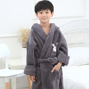 Lucky Child Hooded Terry <strong>Robe</strong> Happy Bath Time Baby Boy Girl Cotton <strong>Waffle</strong> Bath <strong>Robes</strong> for Spa - Product Image 6