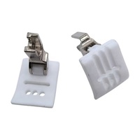 Pied-de-biche professionnel en téflo T652 avec 3 rainures pour machines à coudre en zigzag