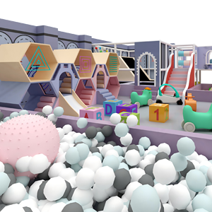 Custom Dreamy Fairy Tale Parent Child Full Set Ball Pit <b>Slide</b> Carousel Leisure Area <b>Indoor</b> Play Equipment CE TUV Certified - Product Image 3