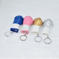 Porte-clés en cuir de 7,5 cm en forme de gants de boxe sportifs, breloque de sac, bijou fantaisie, pendentif