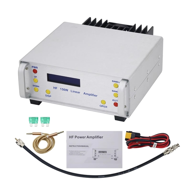 GGDX 1.8-30MHz 150W HF Linear Amplifier Ham Radio with High Temperature SWR Protection