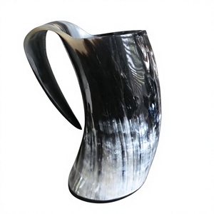 Jarra de Cuerno Blanca y Negra con Asa, Estilo Vintage, Gran Capacidad - Product Image 1