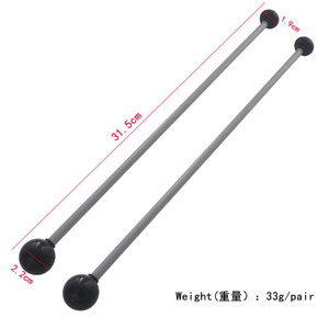 Baguettes Orff Marimba Xylophone Baguettes à double tête Baguettes <span class=keywords><strong>Clavier</strong></span> <span class=keywords><strong>Percussion</strong></span> Baguettes à deux têtes pour instruments de musique - Product Image 2