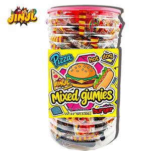 Fabricant de bonbons chinois vend en gros des gommes en forme de <span class=keywords><strong>mini</strong></span>-<span class=keywords><strong>hamburger</strong></span>, de hot-dog et de pizza, des collations <span class=keywords><strong>halal</strong></span> pour enfants. - Product Image 3