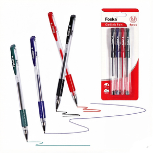 Set di 4 <span class=keywords><strong>Penne</strong></span> Neutre a Punta Fine da 0,5mm con Ricariche Sostituibili per Lunghe Sessioni di Scrittura - Product Image 1