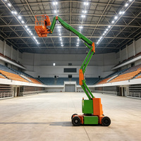Plateforme de travail aérienne articulée autopropulsée électrique Jiubang Shandong 12M à flèche hydraulique, hauteur au sol 0,3m, directement de l'usine