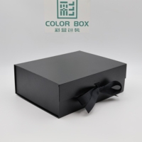 Boîtes cadeaux de luxe pour hommes, personnalisables, en carton noir rigide, magnétiques, biodégradables, pour cosmétiques, avec lamination mate, sérum pour la peau