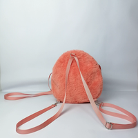 Sac à dos en peluche singe mignon personnalisé OEM/ODM Uyeah, rembourré en coton PP, en maille lavée, porte-clés, avec logo personnalisé, sac à jouets en peluche