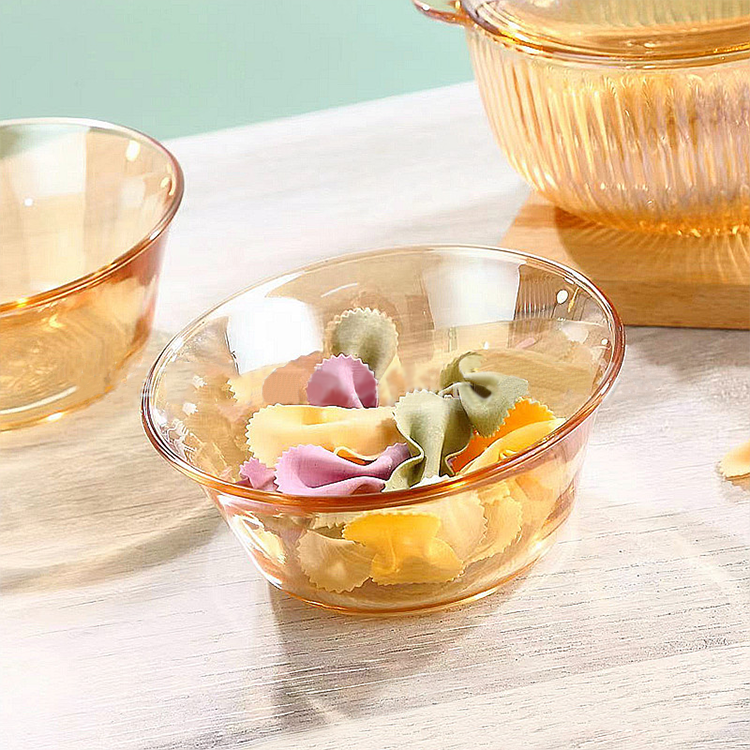 3 Piece Glass Bowl Set - High-Temperature Resistant Glass