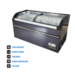 Réfrigérateurs vitrines à température unique avec affichage numérique, écoénergétiques et porte en verre incurvée - Product Image 1