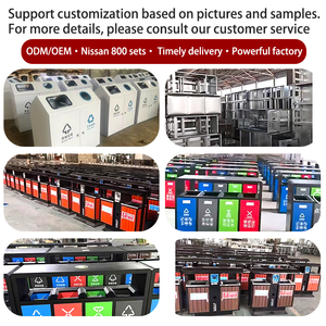 Nhà Máy Tùy Chỉnh Ngoài Trời Thương Mại Thùng Rác Có Thể Gỗ Tái Chế <span class=keywords><strong>Bin</strong></span> Đường Phố Công Viên Bằng Gỗ Kim Loại Thùng Rác Container Công Cộng Chất Thải <span class=keywords><strong>Bin</strong></span> - Product Image 5