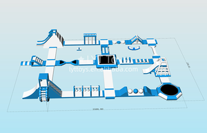 Tour <span class=keywords><strong>d</strong></span>'escalade flottante gonflable avec toboggan, parc de jeux aquatiques pour adultes et enfants - Product Image 4