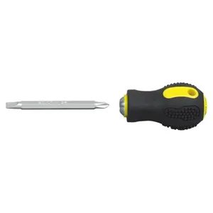 8005H CRV steel two in one double use rubber radish Handle screwdriver