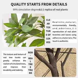 Искусственная древесина, искусственные зеленые растения, внутреннее ландшафтное украшение, украшения, атмосфера и создание ландшафта - Product Image 4