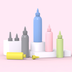 Rỗng rõ ràng nhựa màu xanh lá cây tóc dầu <span class=keywords><strong>Applicator</strong></span> bao bì chai với Twist-Open pha chế <span class=keywords><strong>cap</strong></span> - Product Image 2