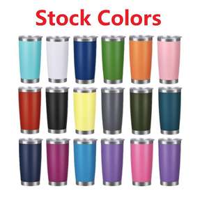 Vaso térmico personalizado con logo, libre de BPA, de 20 oz, de doble pared, de acero inoxidable, aislado al vacío, para viaje, envasado al por mayor. - Product Image 2