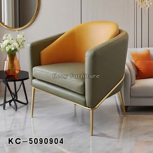 Di lusso moderno divano divano singolo <span class=keywords><strong>tessuto</strong></span> imbottito poltrona per il tempo libero mobili per la casa Hotel <span class=keywords><strong>ufficio</strong></span> - Product Image 3