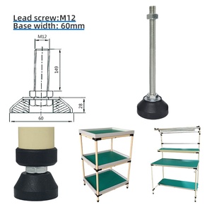 Mở rộng có thể điều chỉnh chân Nylon cố định cơ sở chân/bàn làm việc vít chân cốc hỗ trợ chân tủ chân M10 M12 - Product Image 1