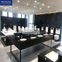Présentoir sur pied Machuan personnalisable de haute qualité et moderne pour robinets métalliques, idéal pour les salles d'exposition