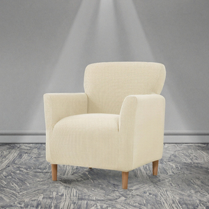 Buque High Elastic Spandex Single Couch <strong>Tub</strong> <strong>Chair</strong> <strong>Cover</strong> Light Polyester Polar Fleece Slipcover Machine Washable Home Hotel - Product Image 2
