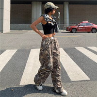 Pantalon large taille haute décontracté pour femme, coupe ample et élégante, longueur cheville, collection Printemps-Automne 2026