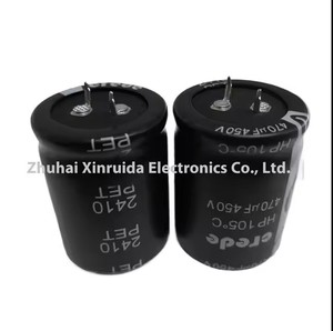Alta Temperatura 105 ° Condensador Electrolítico de Aluminio C Snap-In de 470μF 450V, Bajo ESR para Inversor/Controlador de Motor Industrial/UPS - Product Image 3