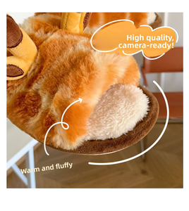 Nuove Pantofole alla Moda con Stampa Giraffa <span class=keywords><strong>e</strong></span> Corna 3D, <span class=keywords><strong>Morbide</strong></span> <span class=keywords><strong>e</strong></span> <span class=keywords><strong>Comode</strong></span> per Interni, per Donne <span class=keywords><strong>e</strong></span> Bambini - Product Image 5