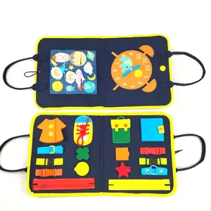 Özelleştirilmiş keçe Montessori duyusal oyuncaklar keçe meşgul kurulu çocuklar için