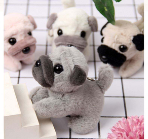 Mignon <span class=keywords><strong>Shih</strong></span> Tzu Peluche Chiot Doux Poupée avec Cartable Pendentif Porte-clés Animal En Peluche Jouet - Product Image 1