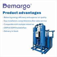 Sécheur d'air réfrigéré déshydratant combiné Demargo DM250ZHMR 953CFM -40 PDP refroidi par air en métal/aluminium avec contrôle automatique PLC