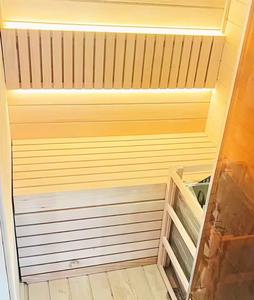 Cabine de sauna en bois massif électrique moderne de bonne qualité, salle de vapeur sèche pour personnes - Product Image 5