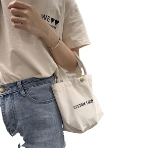 Xuerry High Quality Customized Small Bag Eco-friendly Reusable Mini <b>Tote</b> Bag Canvas Cotton Custom logo Print Shopping <b>Tote</b> Bag - Product Image 1