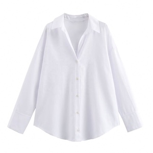 Chemisier Femme Printemps en Coton Polyester, Blouse Vintage à Manches Longues, Blusas Hauts de Conception Élégante - Product Image 2