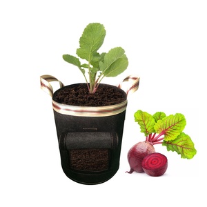 <span class=keywords><strong>Maceta</strong></span> con mango personalizada, bolsa de jardín de fieltro de 3/5/7 galones, bolsas de cultivo de tela no <span class=keywords><strong>tejida</strong></span>, color negro, venta al por mayor - Product Image 4