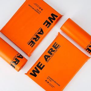 Custom Logo <b>Waterproof</b> Poly Shipping Mailers 120 Microns Thick Courier Packaging Bags Silk Screen Printing for Clothing Shoes - Product Image 4