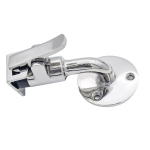 Heritage Metal 90 Degree <b>Door</b> Stop 316 Stainless Steel Wall Mount Marine Grade <b>Spring</b> Loaded <b>Door</b> Hook - Product Image 5