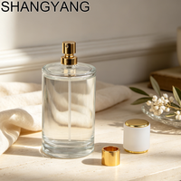 Flacons de parfum en verre cylindriques de haute qualité 30ml 50ml 100ml avec pompe pulvérisatrice et joint en cristal – En stock pour Cologne et Parfum