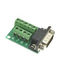 BSSY) connecteurs sans soudure D-Sub 9pin DB9 RS232 série à borne femelle mâle adaptateur connecteur carte de dérivation