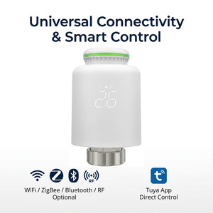 Valve <span class=keywords><strong>thermostatique</strong></span> intelligente pour <span class=keywords><strong>radiateur</strong></span> Tuya WiFi, thermostat programmable pour <span class=keywords><strong>radiateur</strong></span>, affichage LED, compatible avec Alexa Google Home - Product Image 4