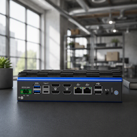 Ordinateur industriel embarqué Intel Core Ultra 5 125U, double alimentation 12/24V, double NVMe M.2, extension WiFi 4G pour usine